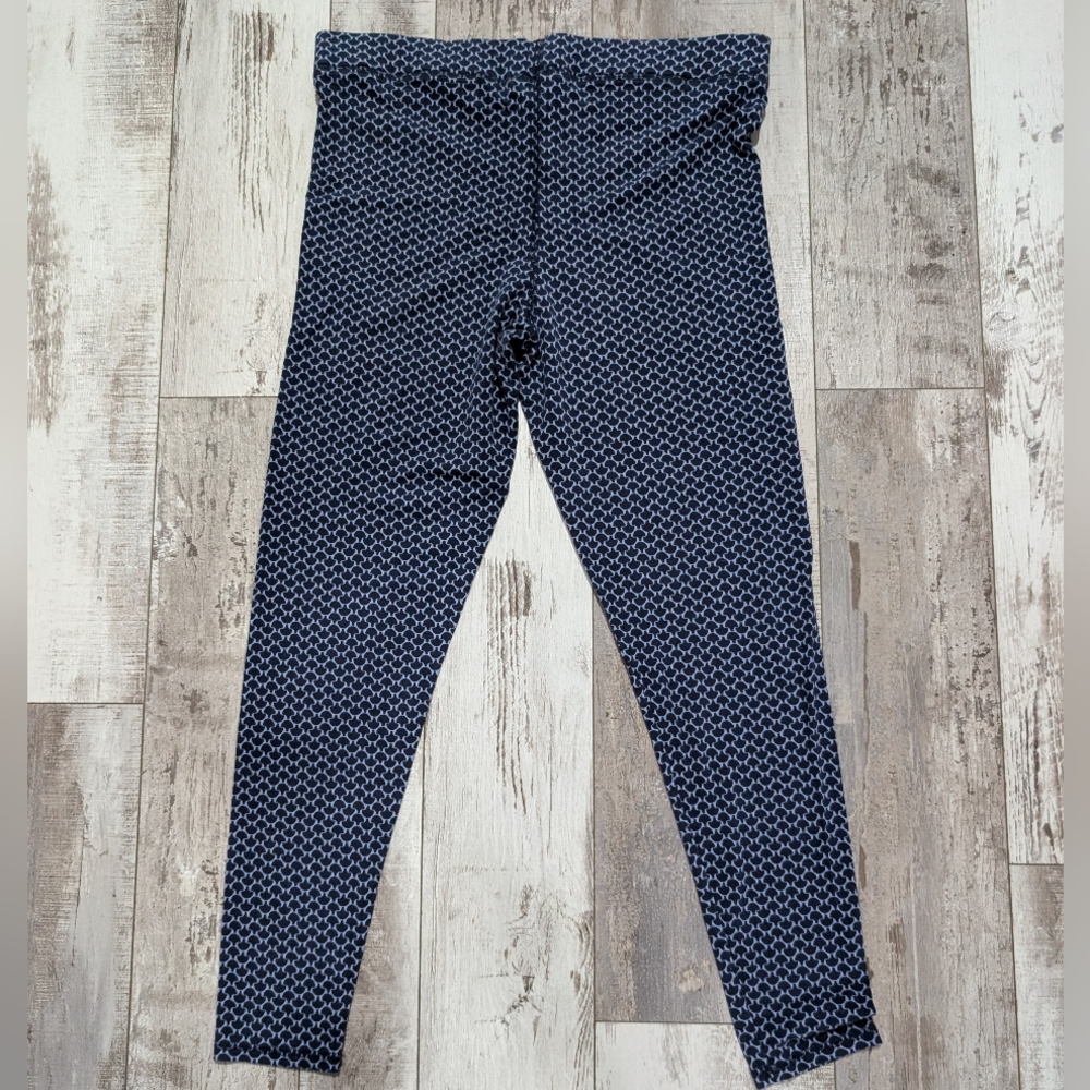 Boden Women's Size 14 Navy‎ and White Patterned Leggings - Picture 5 of 6